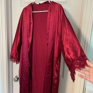 Red Lace Robe
